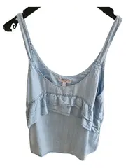 Vorschaubild 1 von Damen Top Trägertop Blau Gr. 38 M Rüschen Casual Sommer