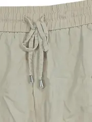 Vorschaubild 2 von Elastische Bund Shorts Damen Beige Leinen-Mix Gr. 38 L20