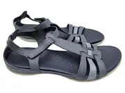 Vorschaubild 2 von Damen Sandalen Gladiator Leder Grau Größe 39 Komfort Sommer