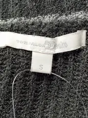 Vorschaubild 3 von Damen Pullover Gr. 36/S Grau Casual Rippstrick Schleifenärmel