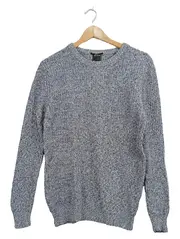 Vorschaubild 1 von Herren Pullover Slim Fit Gr. S Blau Meliert Strickpullover