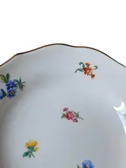 Vorschaubild 4 von Dekoschale Porzellan Weiß Blumenmuster Klassisch Ø 13 cm
