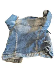 Vorschaubild 5 von Jeansjacke Kinder Gr. 152 Blau Pailletten Patch Denim