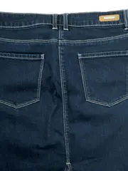Vorschaubild 5 von Damen Jeansrock Gr. 40 Blau Casual Midirock Baumwolle
