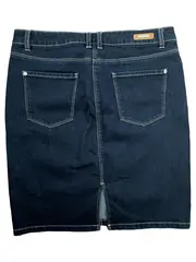 Vorschaubild 2 von Damen Jeansrock Gr. 40 Blau Casual Midirock Baumwolle