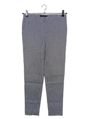 Vorschaubild 1 von Damen Stoffhose Gr. 36 Blau Gemustert Casual Modern