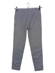 Vorschaubild 2 von Damen Stoffhose Gr. 36 Blau Gemustert Casual Modern