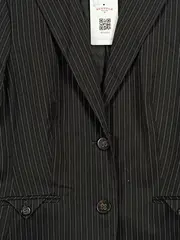 Vorschaubild 3 von Blazer Damen Nadelstreifen Grau Gr. 36 Business Sakko Langarm