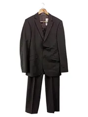 Vorschaubild 1 von Herren Anzug Business Braun Gestreift Gr. 94