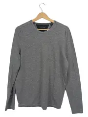 Vorschaubild 1 von Herren Pullover Langarmshirt Gr. 38 Grau Casual Wolle