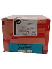 Vorschaubild 2 von Namensschilder mit Kombiklemme 40x75mm 25 Stück Transparent 8121