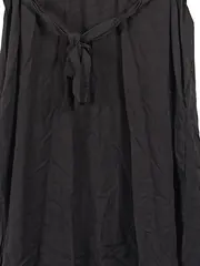 Vorschaubild 5 von Damen Blusenkleid Gr. 38 Braun Viskose Leinen Casual Midi