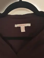 Vorschaubild 6 von Damen Blusenkleid Gr. 38 Braun Viskose Leinen Casual Midi