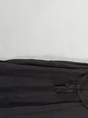Vorschaubild 4 von Damen Blusenkleid Gr. 38 Braun Viskose Leinen Casual Midi