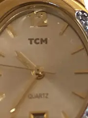 Vorschaubild 3 von TCM Damen Armbanduhr Elegant Gold Strasssteine Alltag 20cm