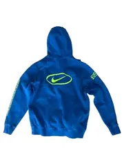 Vorschaubild 2 von Kapuzenpullover Herren Gr. 50, L Petrol Hoodie Logo-Print
