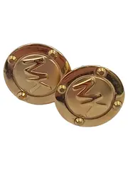 Vorschaubild 1 von Ohrstecker Damen Goldfarben Logo Metall Klassisch