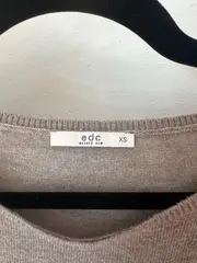 Vorschaubild 3 von EDC Damen Strickkleid Beige Gr. 32/XXS Casual Langarm