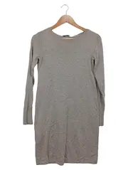 Vorschaubild 1 von EDC Damen Strickkleid Beige Gr. 32/XXS Casual Langarm