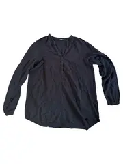 Vorschaubild 1 von Damen Bluse Gr. 40 Schwarz Casual Langarm Shirt