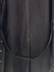 Vorschaubild 6 von Damen Businesskleid Gr. 44/XXL Schwarz Nadelstreifen Klassisch