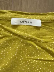 Vorschaubild 4 von Damen T-Shirt Gr. 40/L Grün gepunktet Casual Viskose Kurzarm
