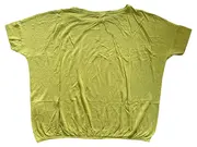 Vorschaubild 2 von Damen T-Shirt Gr. 40/L Grün gepunktet Casual Viskose Kurzarm