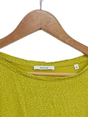 Vorschaubild 3 von Damen T-Shirt Gr. 40/L Grün gepunktet Casual Viskose Kurzarm