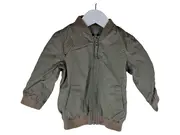Vorschaubild 1 von Bomberjacke Kinder Oliv Gr. 80 Rippstrick Alltag Herbst Winter