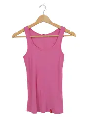 Vorschaubild 4 von Damen Unterhemd Tank Top Pink Rippstrick Gr. M Baumwolle