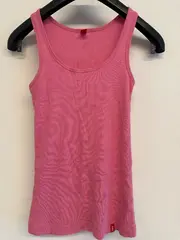 Vorschaubild 6 von Damen Unterhemd Tank Top Pink Rippstrick Gr. M Baumwolle