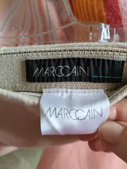 Vorschaubild 4 von Damen A-Linienrock Gr. 38 Beige Wolle Kaschmir Feminin