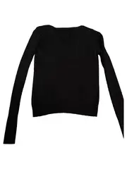 Vorschaubild 2 von Damen Strickjacke Schwarz Klassisch Zopfstrickmuster Gr. 36/S