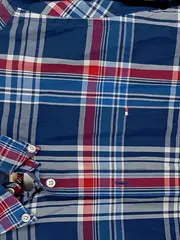 Vorschaubild 4 von Herren Freizeithemd Kariert Custom Fit Gr. S Blau Rot