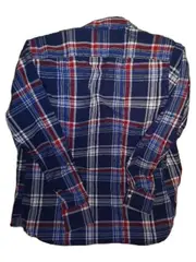 Vorschaubild 2 von Herren Freizeithemd Kariert Custom Fit Gr. S Blau Rot