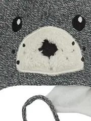 Vorschaubild 3 von Kinder Mütze Bär Grau Größe 42-44