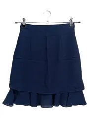 Vorschaubild 2 von Minirock Damen 36/S Dunkelblau Elegant Rüschen Polyester