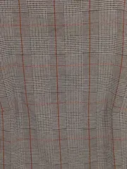 Vorschaubild 3 von Damen T-Shirt Kariert Mehrfarbig Kurzarm Klassisch Gr. 38/M