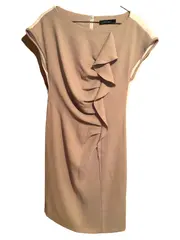 Vorschaubild 1 von Freizeitkleid Damen Gr. 38/M Beige Elegant Raffungen