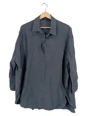 Vorschaubild 1 von Damen Hemdbluse Grau Gr. 36/S Lyocell Casual Bluse