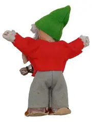 Vorschaubild 2 von Künstlerpuppe Pucki Zwerg Wichtel Nostalgisch Mehrfarbig 13cm
