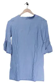 Vorschaubild 1 von Damen Freizeitkleid Blau Gr. 38/M Tunikakleid Casual Rüschenärmel