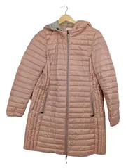 Vorschaubild 2 von Damen Steppmantel Rosa Gr. M Kapuze Leicht Übergangsmantel