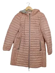 Vorschaubild 1 von Damen Steppmantel Rosa Gr. M Kapuze Leicht Übergangsmantel