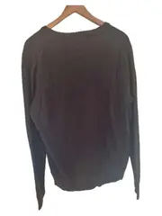 Vorschaubild 2 von Herren Pullover V-Ausschnitt Schwarz Gr. XL Baumwolle