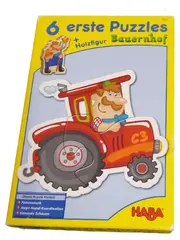 Vorschaubild 1 von 6 erste Puzzles Bauernhof mit Holzfigur ab 3 Jahren Kinderpuzzle