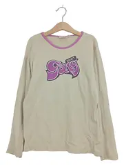 Vorschaubild 2 von Mädchen Langarmshirt Gr. 152 Beige Gang Logo Retro Baumwolle