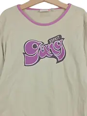 Vorschaubild 4 von Mädchen Langarmshirt Gr. 152 Beige Gang Logo Retro Baumwolle