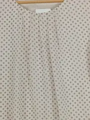 Vorschaubild 3 von Damen Bluse Gr. 40 L Beige Grafisches Muster Polyester Modern