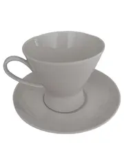 Vorschaubild 1 von Tasse mit Untertasse Porzellan Modern Weiß 200ml
